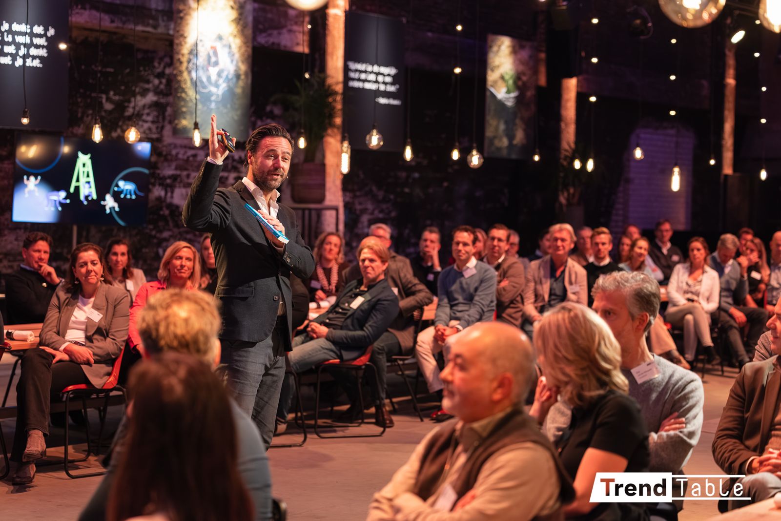 Lammert Kamphuis tijdens het TrendTable-event, foto door: Fitchd